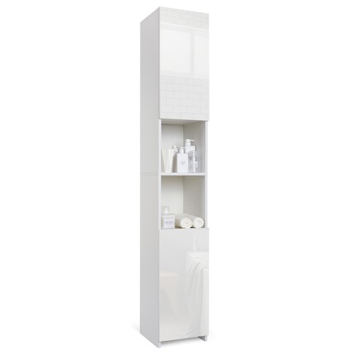 183cm high gloss tall bathroom - 183cm,