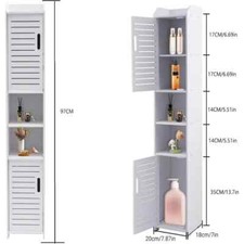 97cm Tall Slim Unit Cupboard