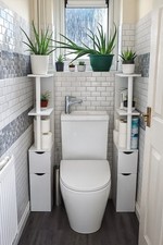 White Bathroom Storage Cabinet