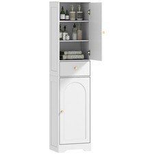 HOMCOM Tall Bathroom Storage