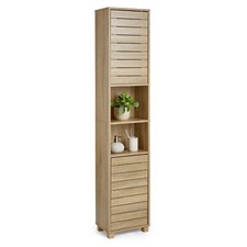 Tall Bathroom Cabinet, Oak