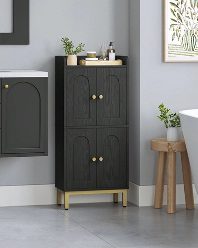 Black slim bathroom - black,