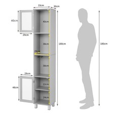 Slim Freestanding Storage